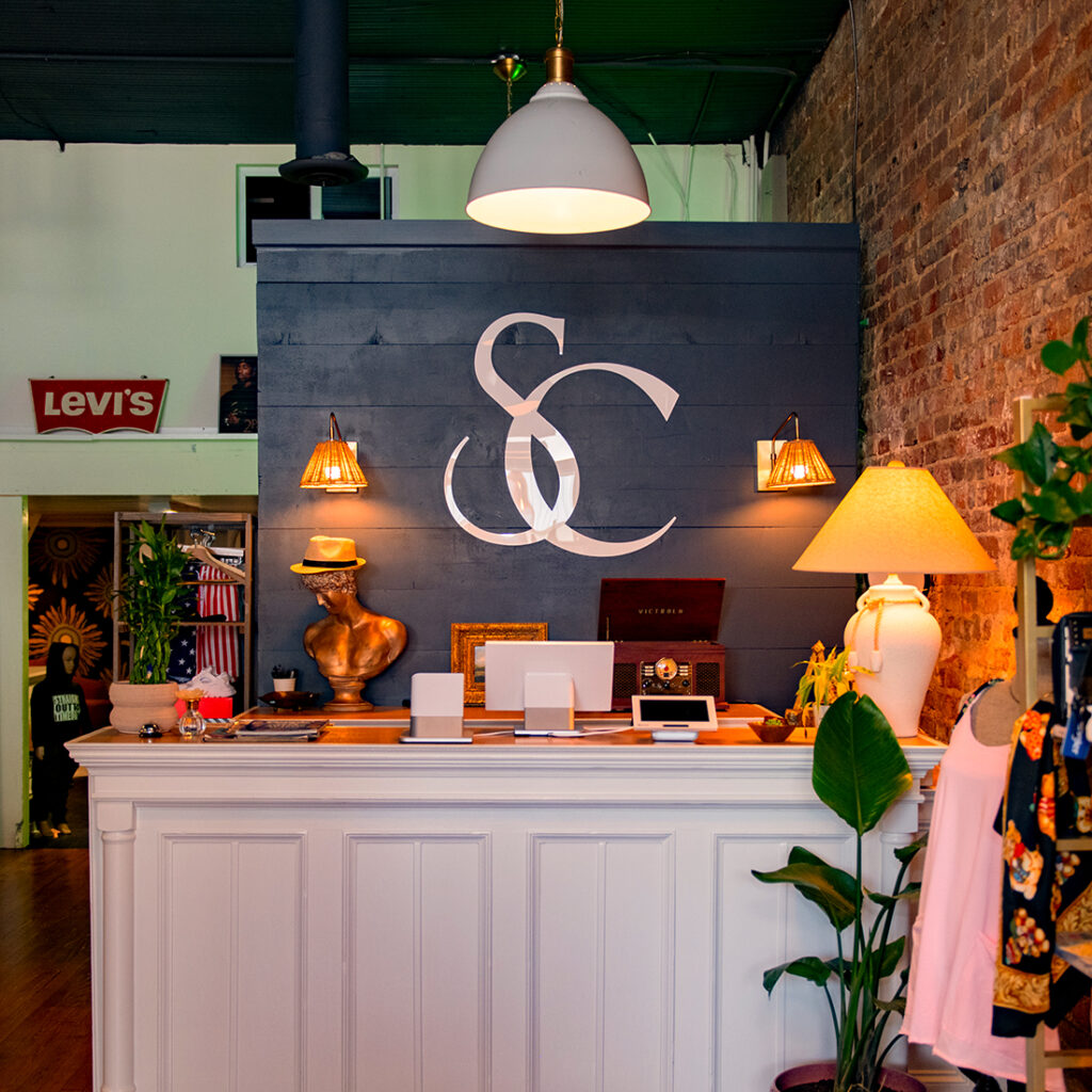 front desk area of The Storefront Collective